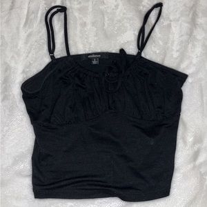 Black crop top